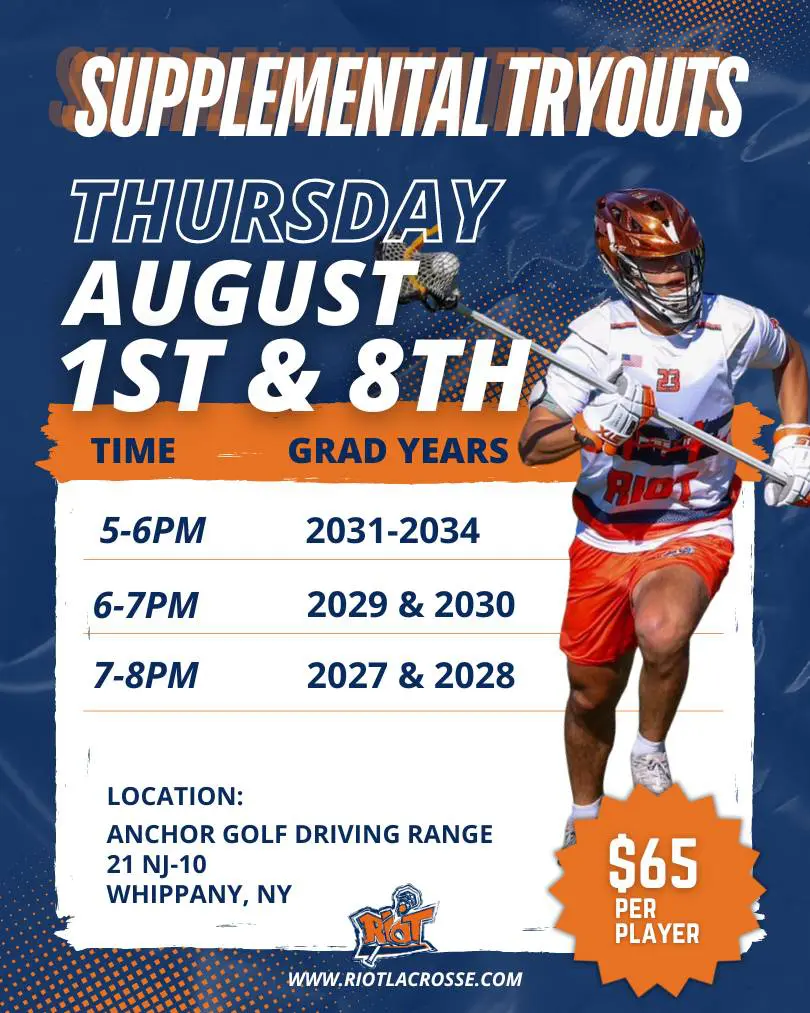 August 1 and 8 Supplemental Tryouts